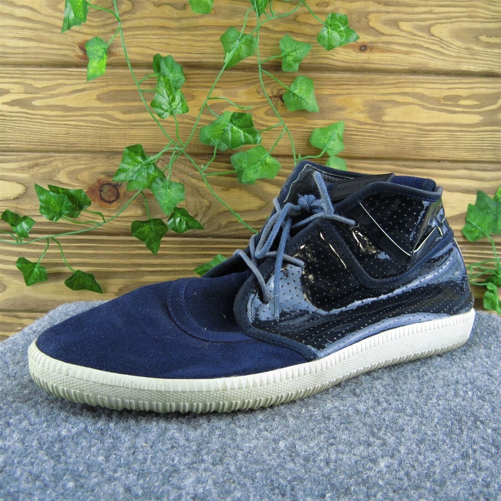 Android Homme Men Sneaker Shoes Blue Leather‎ Lace Up Size 11 Medium